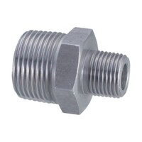 フジトク 径違い6角ニップル 異形 25A×15A 炭素鋼 6NPT25AX15A