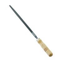 アズワン 鉄工用ヤスリ 木柄付 丸 中目 刃長250 TMA25002S