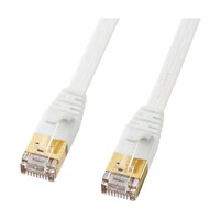 サンワサプライ CAT7ウルトラフラットLANケーブル 10m ホワイト KBFLU710W