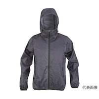 アズワン ストレッチパーカー メランジネイビー L STPMNL