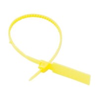 アズワン セキュリティータイ長さ238mm 表示可能タイプ 黄 100本入 TSCTH240Y