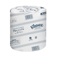 日本製紙クレシア クリネックス トイレットロール 75m シングル 1箱(80個入) 10821
