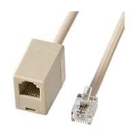 サンワサプライ 電話延長ケーブル TELEX810K2