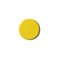 スマートバリュー 強力カラーマグネット 塗装 25mm 黄 1箱(10個入) B273JY