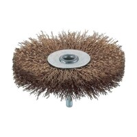 アズワン 軸付ホイールブラシ φ100X軸6 真鍮メッキ鋼線 線径0.25 TB6251