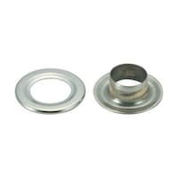 アズワン 両面ハトメ 真鍮ニッケルメッキ 15mm 50組入 (円筒ケース入) THPBN15