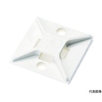 パンドウイットコーポ マウントベース ゴム系粘着テープ付き 白 (100個入) ABM2SAC