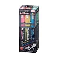 三菱鉛筆 水性顔料マーカー ブラックボードポスカ 中字丸芯 8色セット PCE2005M8C
