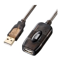 サンワサプライ 5m延長USBアクティブリピーターケーブル KBUSBR205N