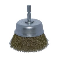 アズワン 軸付カップブラシ Φ65X軸6.35 真鍮線 0.15線 TB663460