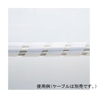 サンワサプライ ケーブルタイ スパイラル ホワイト CASP20W