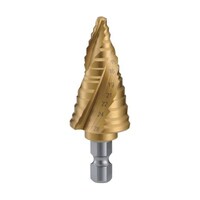 アズワン ステップドリル 3枚刃チタンコーティング 5―28mm 段数11 3SNMS28G