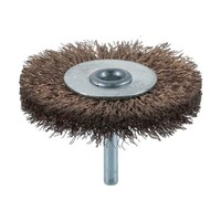 アズワン 軸付ホイールブラシ φ75X軸6 真鍮メッキ鋼線 線径0.25 TB6241