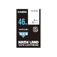 カシオ カシオ ネームランド 強粘着テープ46mm幅 (白地/黒文字) XR46GWE