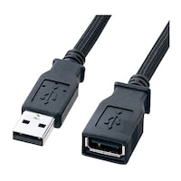 サンワサプライ ナイロンメッシュ USB2.0ケーブル KU20NM20ENK