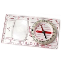 クリアー光学 方位磁石 オリエンテーリングコンパス ルーペ付 G504N