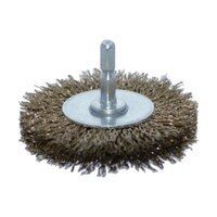 アズワン 軸付ホイールブラシ φ75X軸6.35 真鍮メッキ鋼線 線径0.2 TB624160