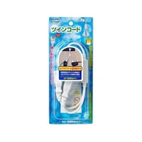 朝日電器 ツインコード 15A WY19NB(W)