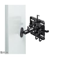 サンワサプライ マグネット取付け式タブレットホルダー(短アーム) VEHTBMG1