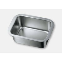 本間製作所 フラットエッジ 深型角バット 電解研磨仕上 XS 60701