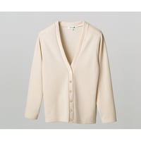 ディーフェイズ Vネックカーディガン アイボリー M