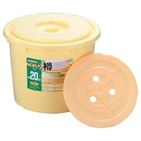 リス ポリエチレン つけもの樽 NI 10型(押し蓋付)