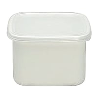 野田琺瑯 White Seriesスクウェア Mシール蓋付