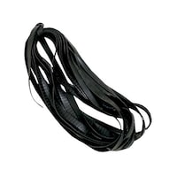 八ツ矢工業 シート用黒ゴム紐 25mm 20m