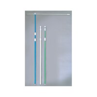 P・O・Pプロダクツ 3m3段伸縮ポール 白 直径25mm 横棒850mm