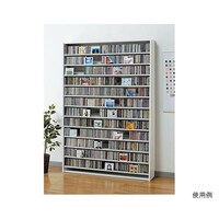 オークス CDストッカー 139×26.5×197.5cm ホワイト