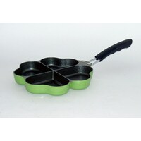 杉山金属 しあわせを呼ぶ 四葉のフライパン グリーン