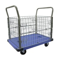 ナンシン 静音樹脂台車 (メッシュ柵/300kg)