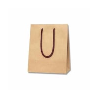 シモジマ 手提げ紙袋 カラーチャームバッグ 2012 クラフト 10枚