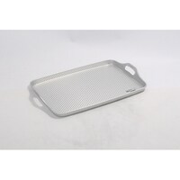 アカオアルミ アルマイト脇取盆 (エンボス加工) 大