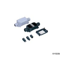 オーム電機 防水中継ボックス 耐油性 黒 JBW44