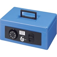 ライオン事務器 手提金庫 HS94 ブルー(B)