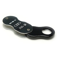 クリアー光学 携帯用ルーペ アルミ 拡大鏡 ガラスレンズ 9倍 15mm