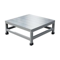 アズワン アルミ製溶接一体構造型作業台 一段(完成品) W600×D600×H250