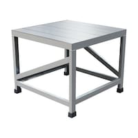 アズワン アルミ製溶接一体構造型作業台 一段(完成品) W600×D600×H500