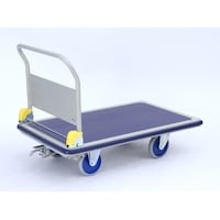 金沢車輌 スチール台車 特大(ハンドル折畳式) フットブレーキ付 完成品