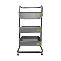 SIGNET 三段スチールラック