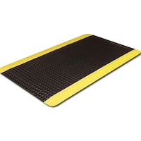 セーフラン安全用品 高耐久疲労軽減マット 90×150cm 厚12mm 黒+黄色ライン