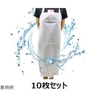 セーフラン安全用品 防水エプロン 半透明 10枚入