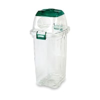 テラモト 透明エコダスター #45 ペットボトル用 グリーン