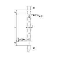 旭製作所 セミ・ミクロ 球入冷却器 ウォーターコネクター仕様 19/22 150mm