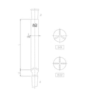 旭製作所 セミ・ミクロ 簡易充填塔 150mm Φ15mm
