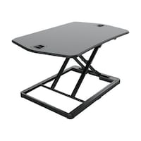 アズワン ガス圧式卓上PCデスク ウルトラスリム 黒 770×490