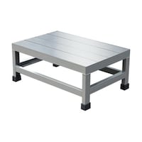 アズワン アルミ製溶接一体構造型作業台 一段(完成品) W600×D400×H250