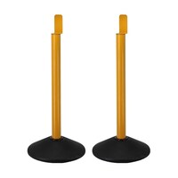 中発販売 バリアリール専用 屋内外対応スタンド 2本入り 黄色