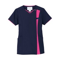 フォーク レディスジップスクラブ(R) ダークネイビー×チェリーピンク LL